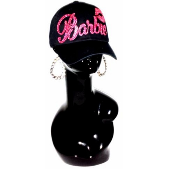 Barbie with Sexy Lips on Black Fitted Adj. B-Ball - Picture 5 of 6